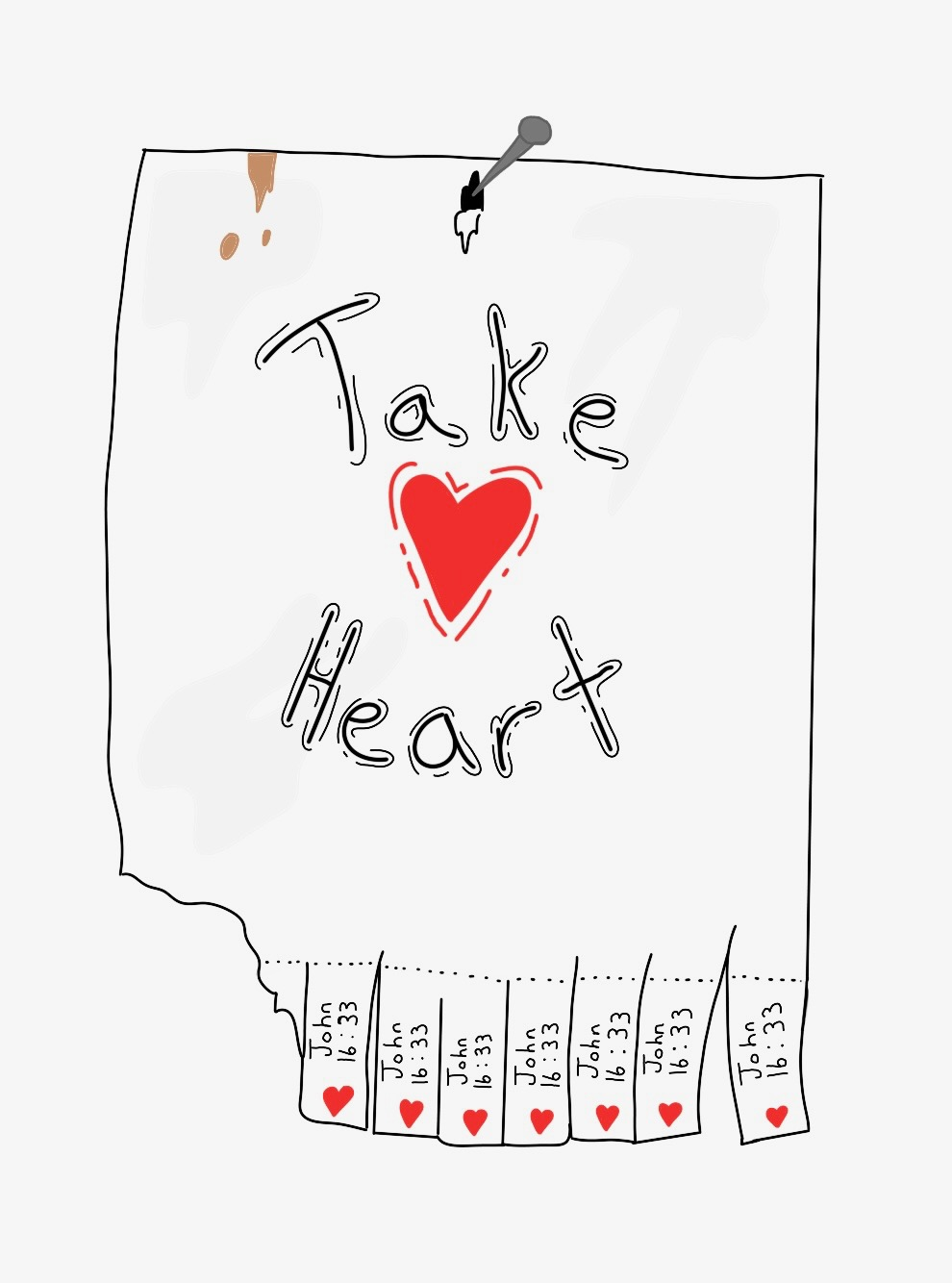 Take Heart shirt artwork